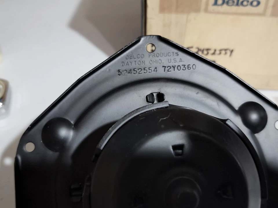 1986-1990 Oldsmobile 88 98 Toronado A/C motor soprador GM 22098836 52452554 NOS - Imagem 3 de 4