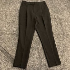 Tu Womens High Waisted Trousers Black Size UK 8 28in Waist 27in Leg Smart Work