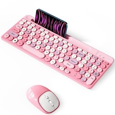 Bluetooth Keyboard and Wireless, Multi-Device Rechargeable Keyboard and Combo...