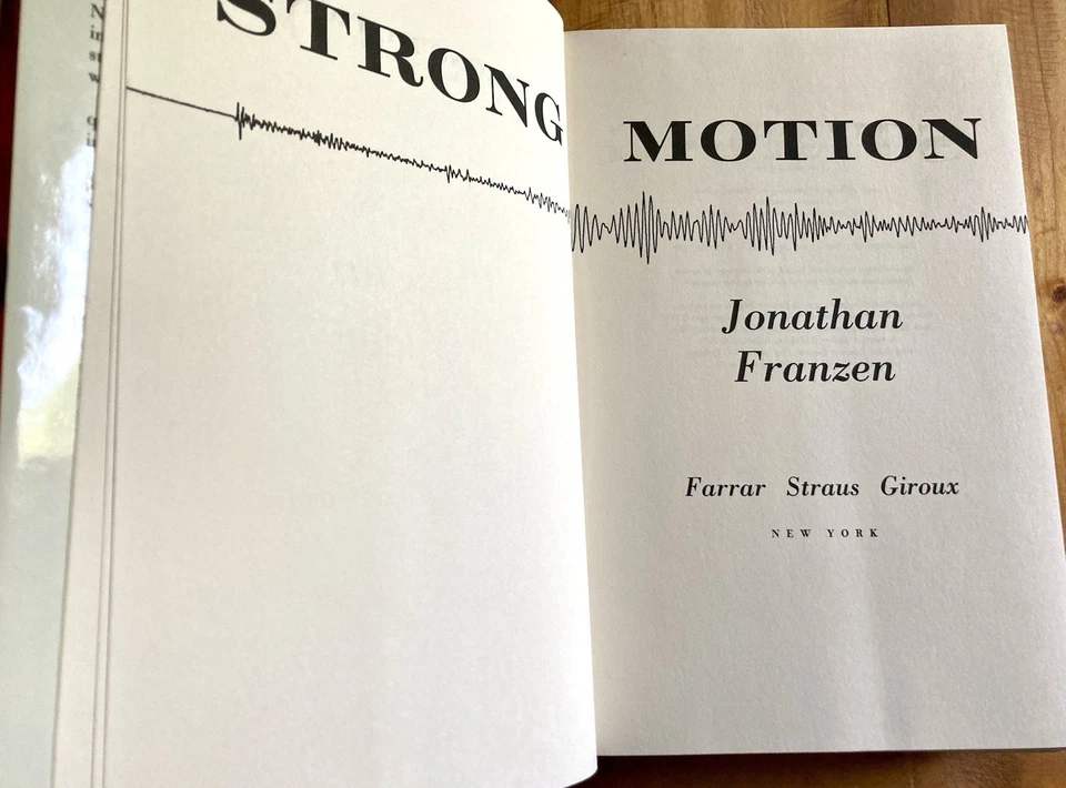 STRONG MOTION: РОМАН ДЖОНАТАНА ФРАНЦЕНА 1992 ПЕРВАЯ ПЕЧАТЬ HC/DJ СОВРЕМЕННЫЙ ХОРОШИЙ - Изображение 4 из 4