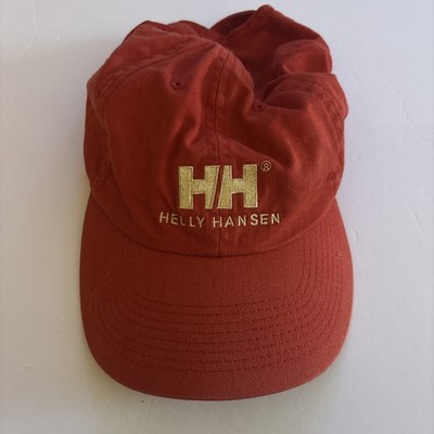 Vintage Helly Hansen Red Adjustable Strap Dad Baseball Cap