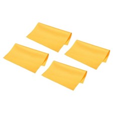Microfiber Cleaning Cloth 7" x 6" Suede for Camera Lens Eyeglasses Yellow 12pcs