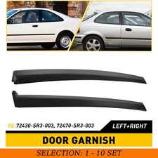 2-20 Black Window B Pillar Post Front Cover Left Right Fit Honda Civic 1992-1995 2-20 Black Window B Pillar Post Front Cover Left Right Fit Honda Civic 1992-1995