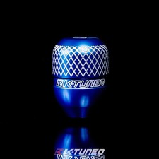 K Tuned Billet Function Form Shift Knob Blue Silver