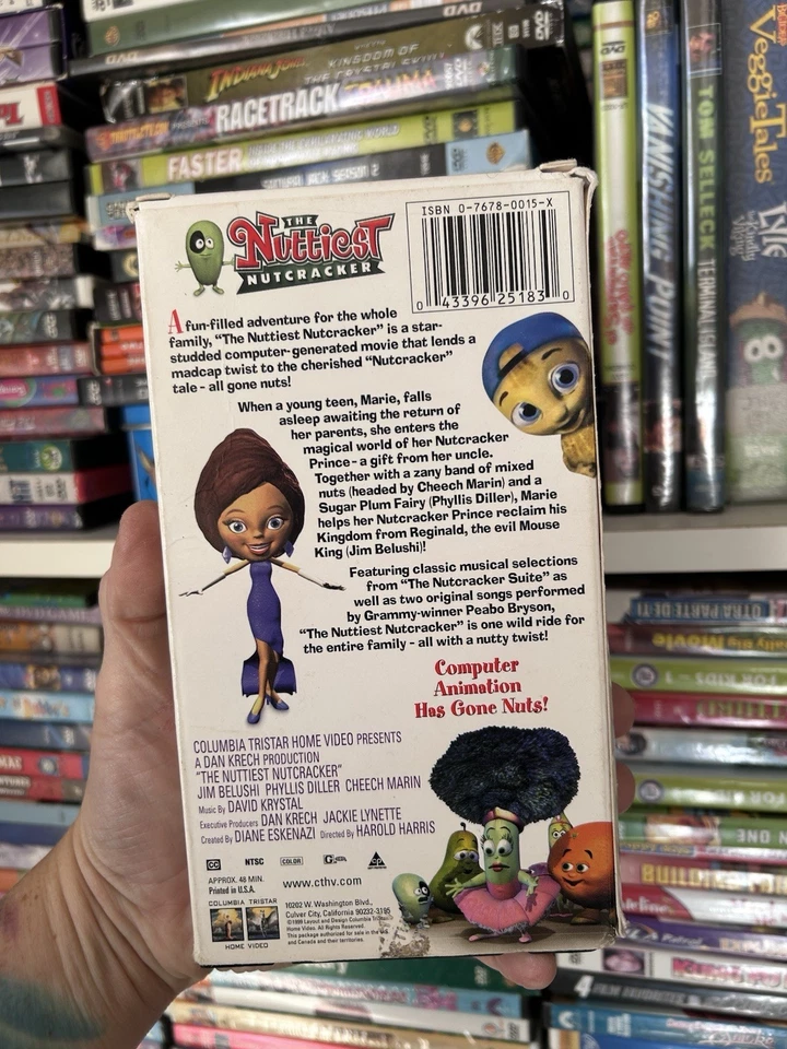 The Nutcracker VHS Tape Veggie Tales Video HTF OOP Rare Christmas Animation - Image 4 of 4