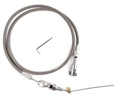 36" Braided Stainless Steel Engine Throttle Gas Cable Kit Compatibl... Fast Ship