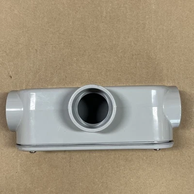 KRALOY T12 078179 1-1/4" 1.25 CONDUIT BODY PVC TYPE T FITTING CENTAUR CANTEX