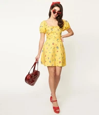 CAKEWORTHY Disney WOMEN'S MEDIUM Snow White Puffy Sleeve Dress NEW!