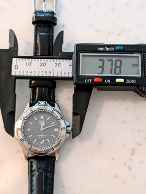 Exc+5 w/New Belt] TAG Heuer Pro 200m WF1211-K0 Gray Dial