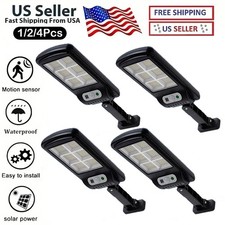 Luz Lamparas 240 LED Luces Solares Exterior Para Patio Con Sensor De Movimiento
