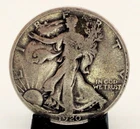 1920 Walking Liberty HALF DOLLAR  90% SILVER w/ coin flip,  100+ year FREE Ship!