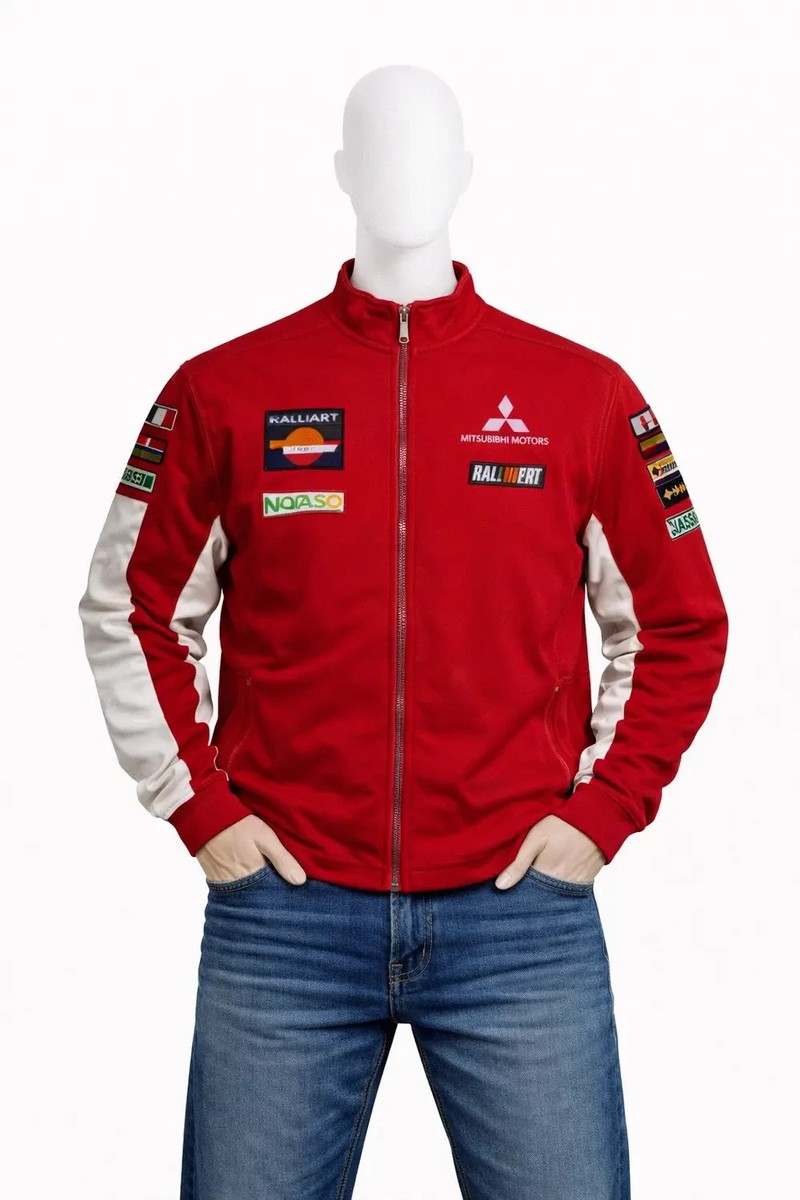Mitsubishi Motors Racing Full Zip Jacket Red Size XXL | eBay