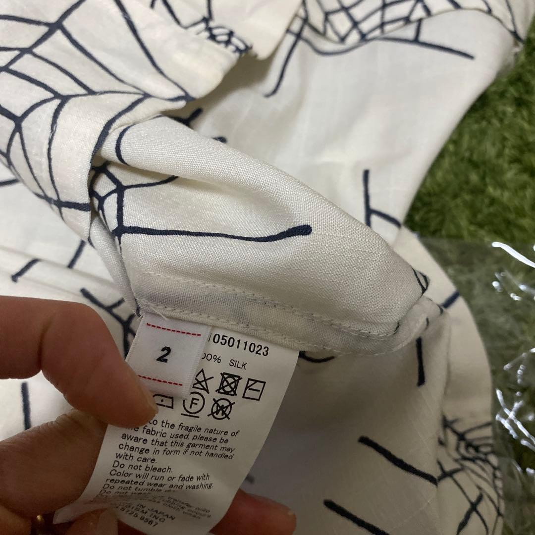 Visvim Free Edge Copped Spider Pattern Shirt 19SS… - image 8