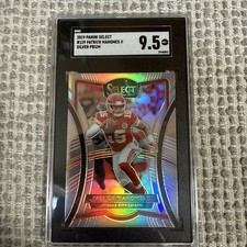 2019 Panini Select Patrick Mahomes II Silver Prizm SGC 9.5 Chiefs