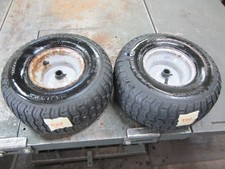 Craftsman T110 Front Wheels Rims Tires 15x6.00-6 Pair Set