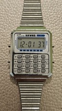 Orologio Vintage Levis Alarm Calculator dual time, Nuovo, Condizione 5/5