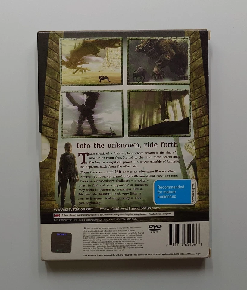 Shadow of the Colossus PAL Australia PlayStation 2 2006 - Image 2 of 4