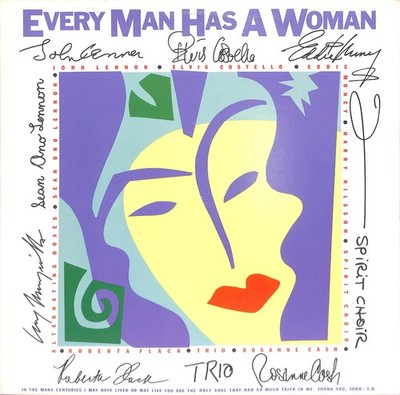 LP Every Man Has A Woman - Polydor   422-823 490-1 Y-1 US 1984 LENNON CASH FLACK