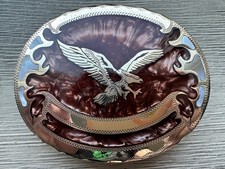Johnson and Held LTD. Belt Buckle Denver Colorado Eagle