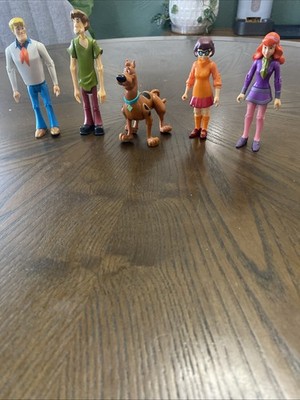 5pcs Scooby Doo Mystery Mates Gang Fred Daphne Velma Shaggy Crew Figures Toy