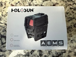 HOLOSUN AEMS AEMS 211301 Enclosed Red Dot Sight 1x20mm Multi Reticle Black