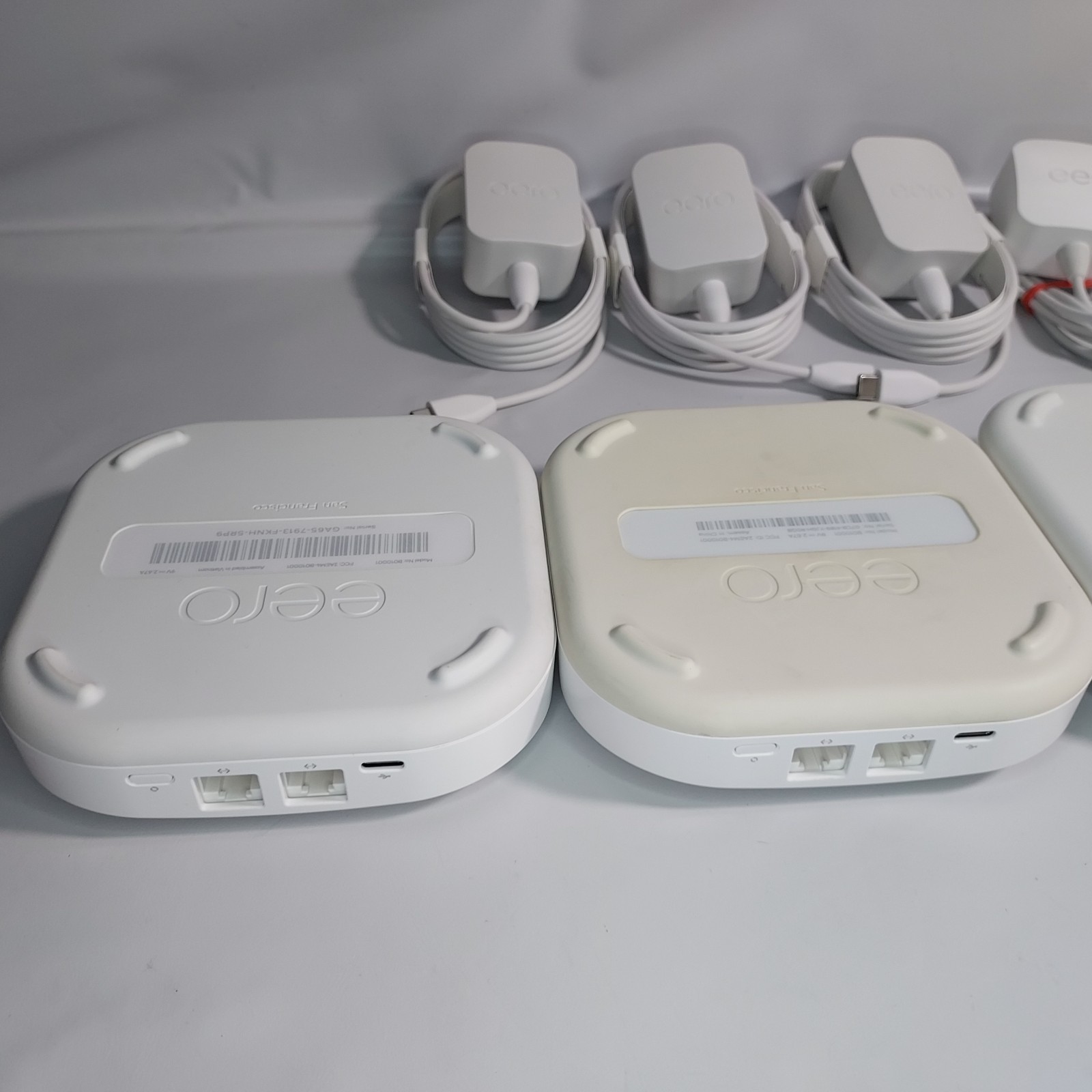 LOT OF 4 Eero Pro 2nd Generation B010001 AC Mesh Routers - Tested & Working! 