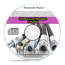 Hydraulic Fluid Power Valve Pump Training Repair Manual Course Books CD