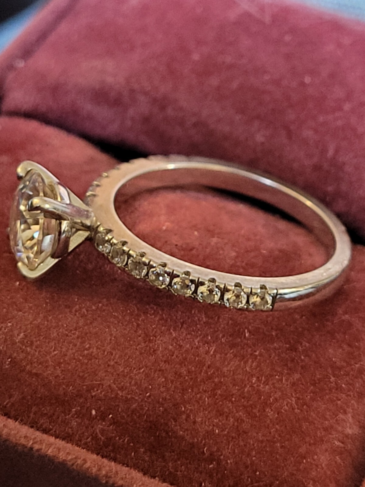 Stunning Sterling Silver Solitaire Engagement Rin… - image 4