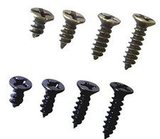 Mini Skater 800PCS 3 Small Cross Flat Head Tapping Screws Black Oxide Wood