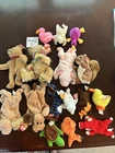 Vintage McDonalds 🧸Ty Teenie Beanie Babies Lot Nuts Spunky Squealer Carmichael