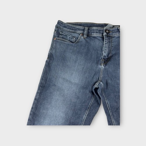 Volcom Medium Blue Kinkade Straight Regular Leg Cotton Blend Jeans Men's 36 - Picture 4 of 11