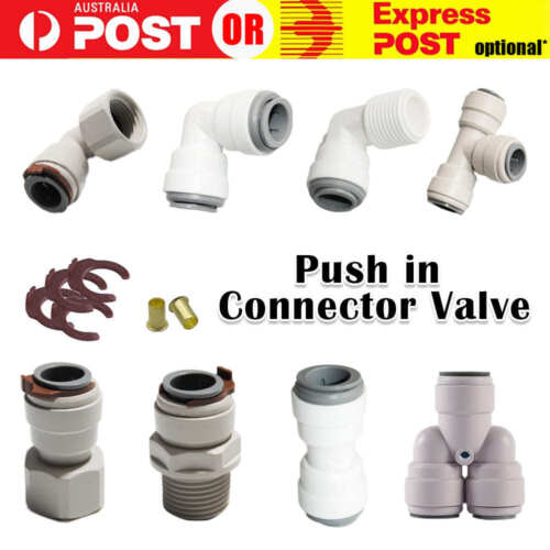 12mm Compatible Push In Speed Fit Connector Valve Caravan Fitting John Guest - Picture 1 of 21