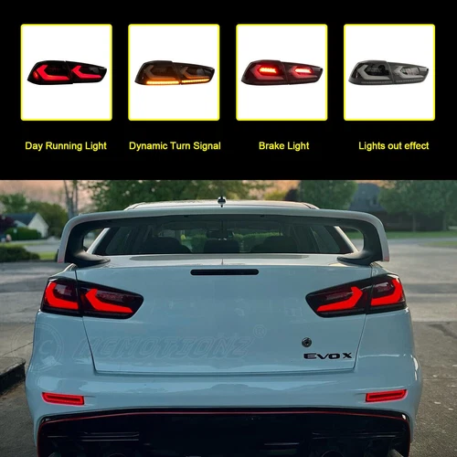 RGB LED Tail Lights For Mitsubishi Lancer EVO X 2008-2017 Start Up ...