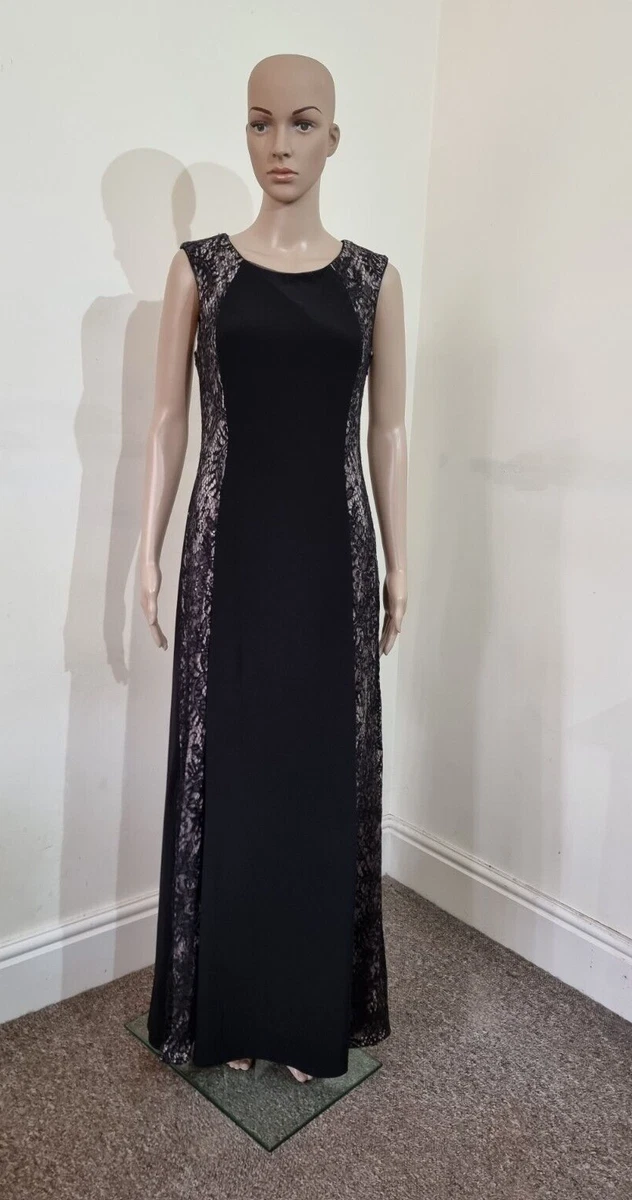R&m richards long lace evening gown hot sale