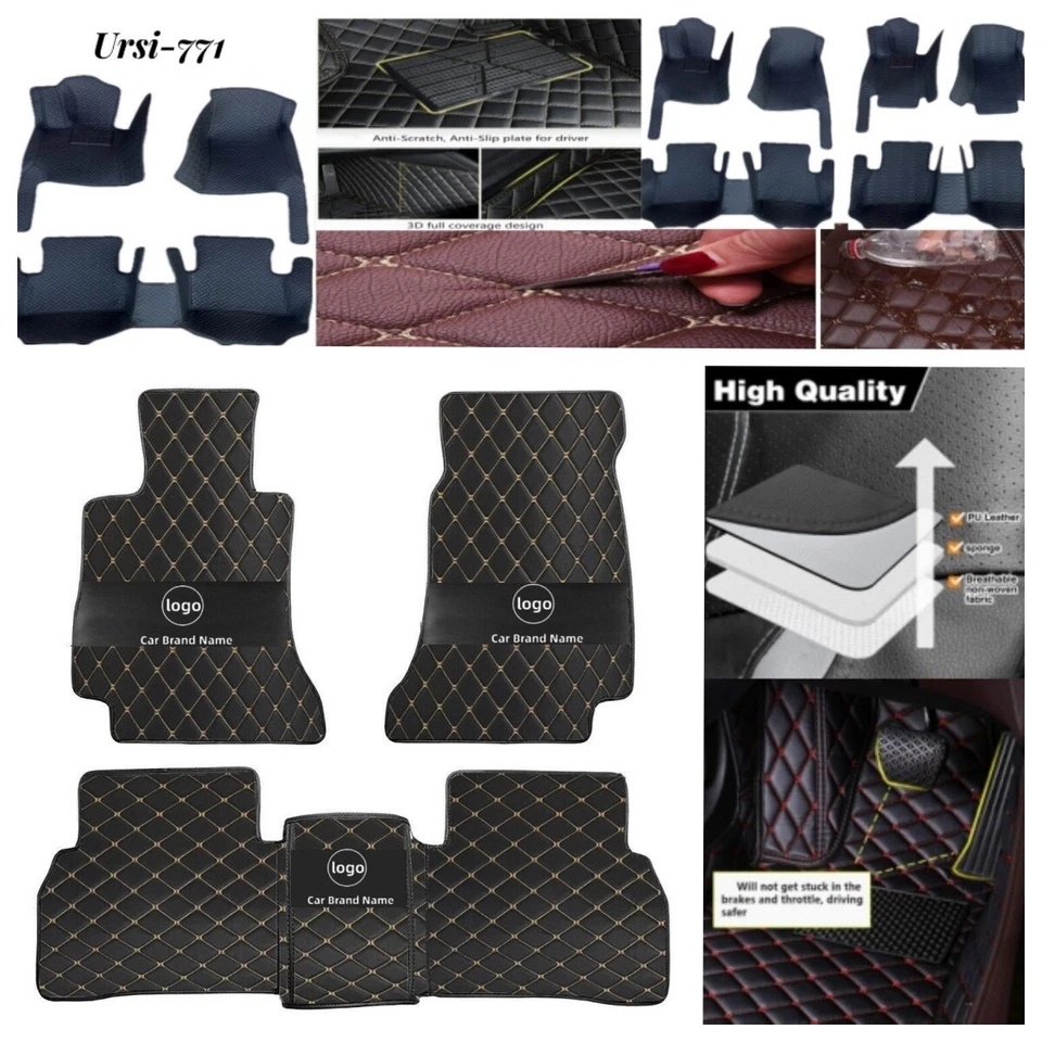 For Chevrolet Colorado 2004-2020 Car Floor Mats Luxury Custom Carpets Waterproof Foto 3 de 4
