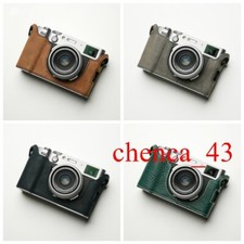 Handmade Half Case for Fujifilm X100VI Leather Metal Insert Camera Cover MrStone