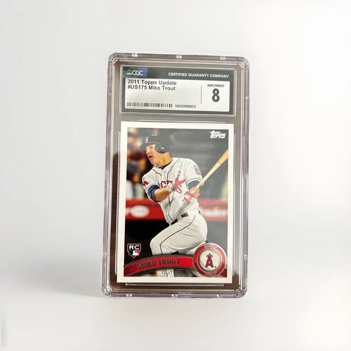 2011 Topps Update #US175 Mike Trout Rookie CGC 8 Near/MINT RC Angels