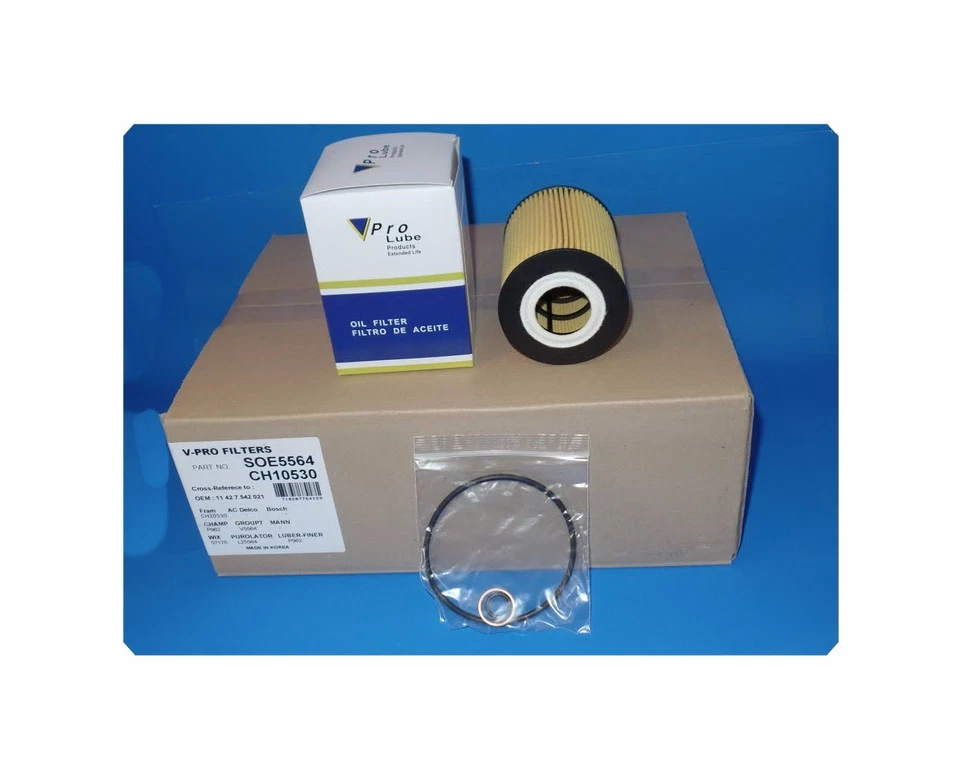 Filtro de aceite de motor con junta hecho en Corea se adapta a: BMW 550I 650 750 X5 PHANTOM Foto 3 de 3