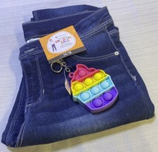 Member's Mark Girl's Favorite Knit Denim Skinny Fit Jean With Fidget Toy