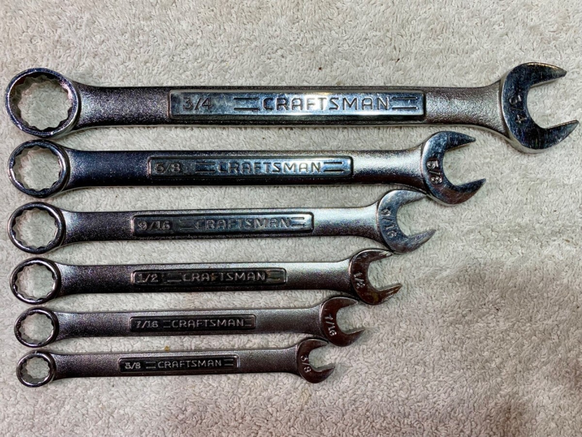 ZERO-GEVOLUTIONGVX彩710ArtemisMXSlowtaper Vtg. Craftsman 6 pc. 3/8”-3/4”-12 pt. Combination Wrench Set