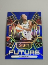 Jaelyn Brown 2024 Panini Select WNBA /49 Blue Prizm Future Rookie RC #8 Wings