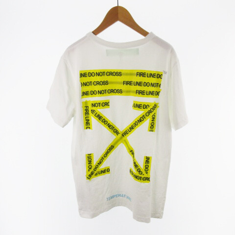 White T-Shirt 18Ss Fire Tape Arrows 
