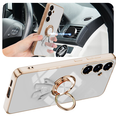 Fr Samsung Galaxy S25 Ultra S24 FE 3D Astronaut Magnetic Case Ring Stand Cover