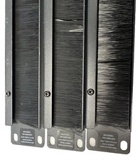 QTY 3 Tripp Lite SR1UBRUSH Rack Enclosure Cabinet Cooling Horizontal Brush