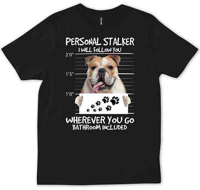 Funny English Bulldog Owner Mom Dad Gift Christmas Fur Vintage T - Main Image