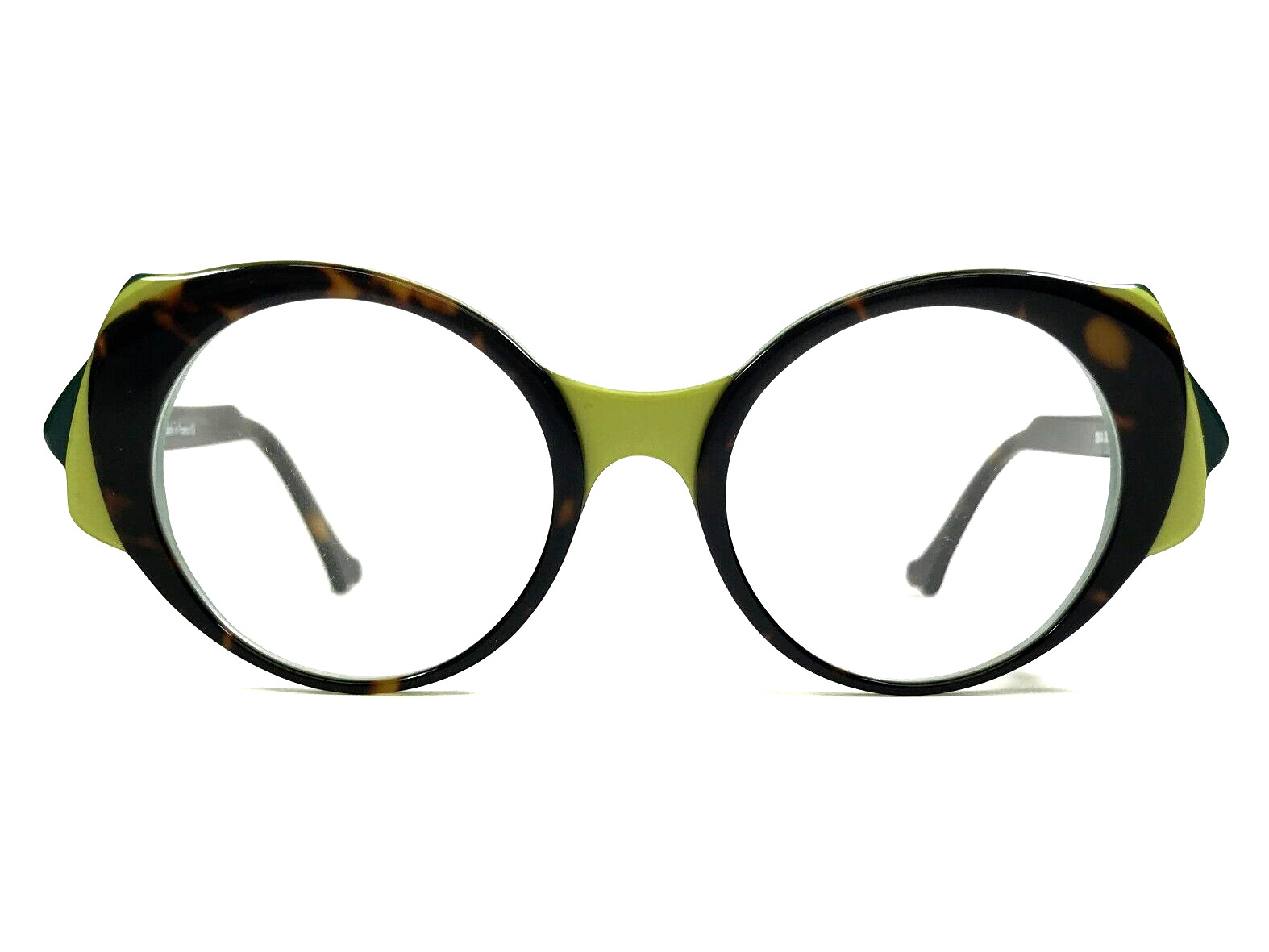 Оправа для очков PLM Creation DIVA XIV 231 Зеленая черепаха круглая 47-18-145