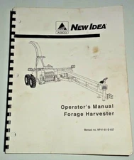 New Idea Agco Forage Harvester Operators & Maintenance Manual NI ORIGINAL!