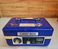 Personalized Children's Lockbox Coin Bank; Blue