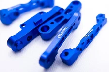 CR Aluminum Suspension Mounts F + R (Blue) for ARRMA 6s  Kraton Typhon, etc..