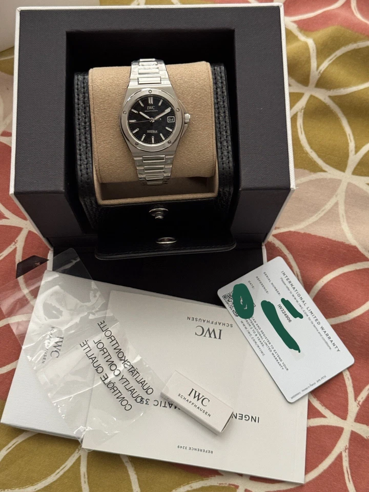 IWC Ingenieur Black Dial Watch IW324906 Automatic 35 Steel Case BNIB 2025 - Image 2 of 2